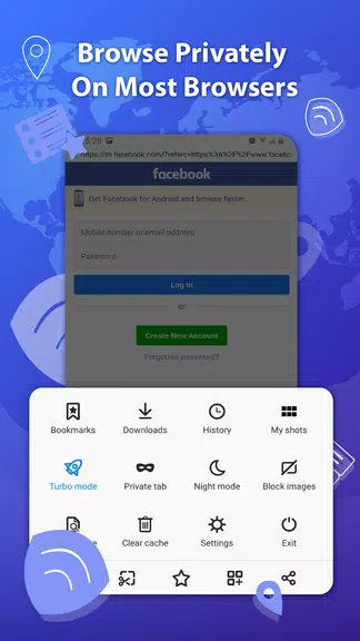 Web Browser - VPN Private & Fast Screenshot2