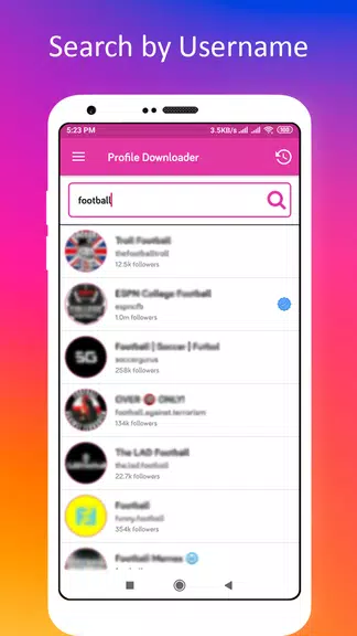 Profile Picture Downloader for Instagram Screenshot1