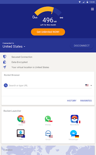 Rocket VPN Free – Internet Fre Screenshot2