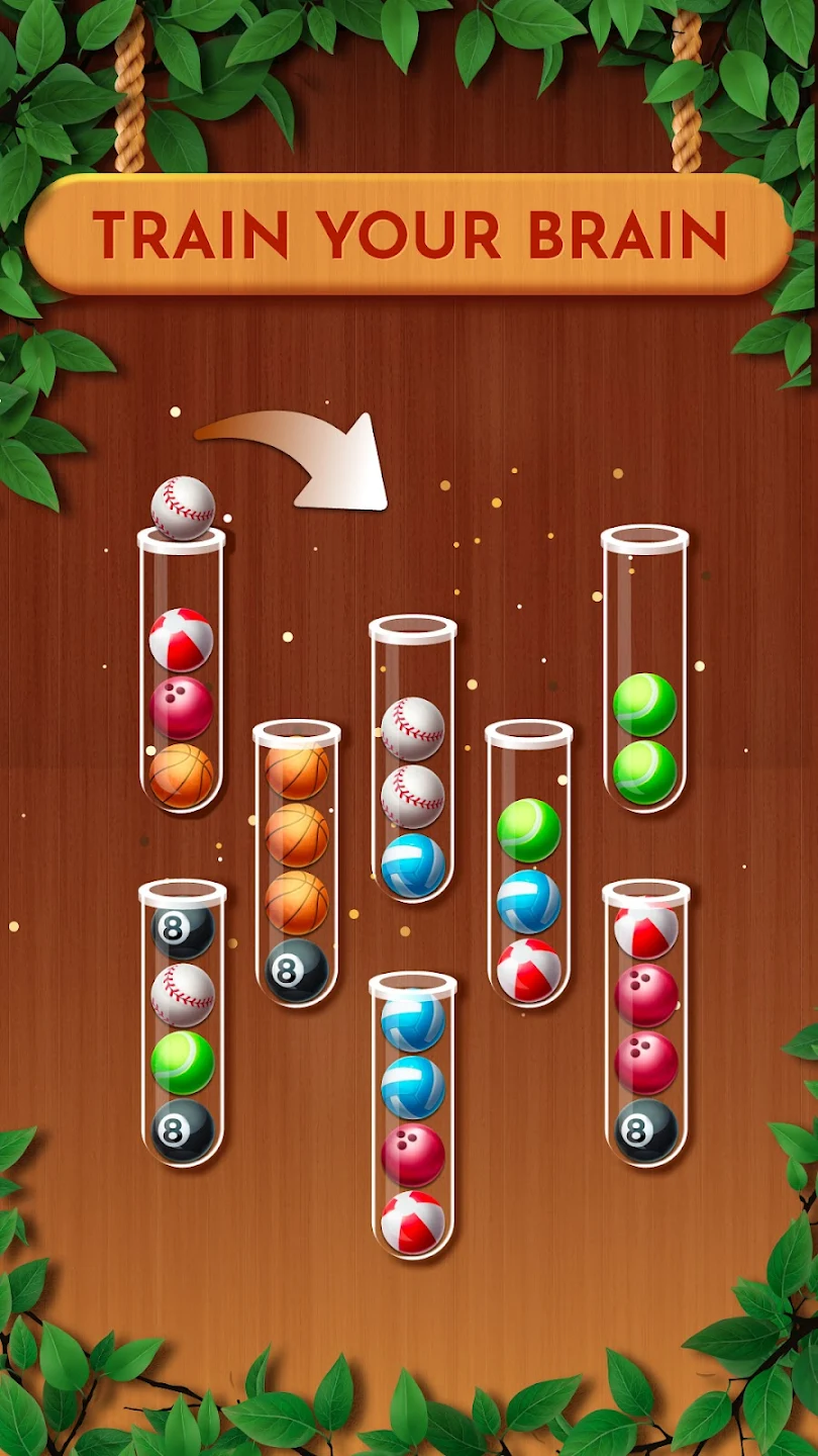 Woody Sort: Ball Sort Puzzle Mod Screenshot2