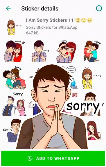 Sorry Stickers for WhatsApp Screenshot3