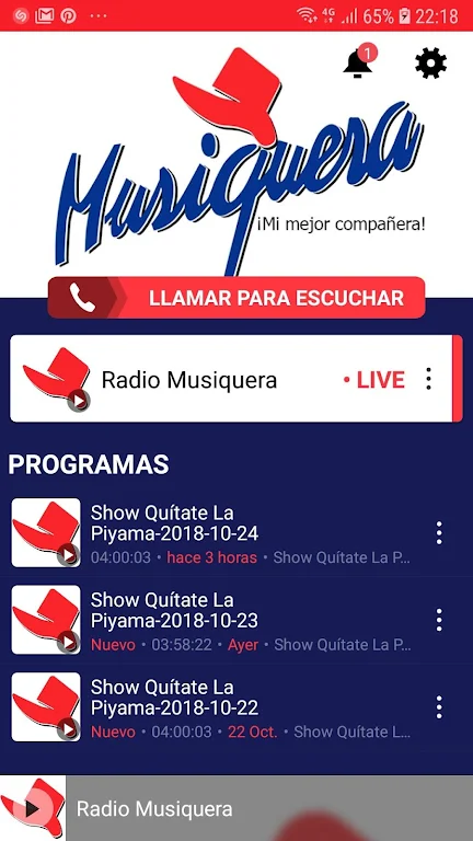 Radio Musiquera Screenshot2