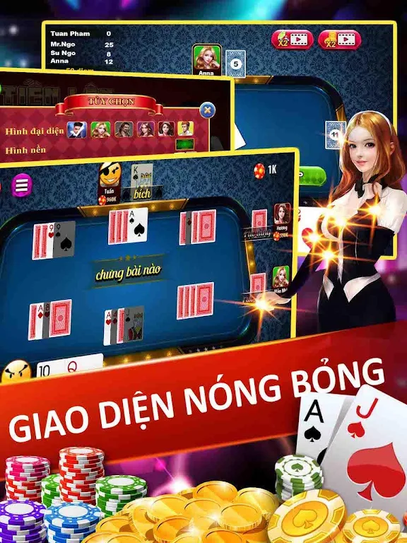 Đánh bài cát tê Offline - Cát tê - Sắt tê - Cat te Screenshot1