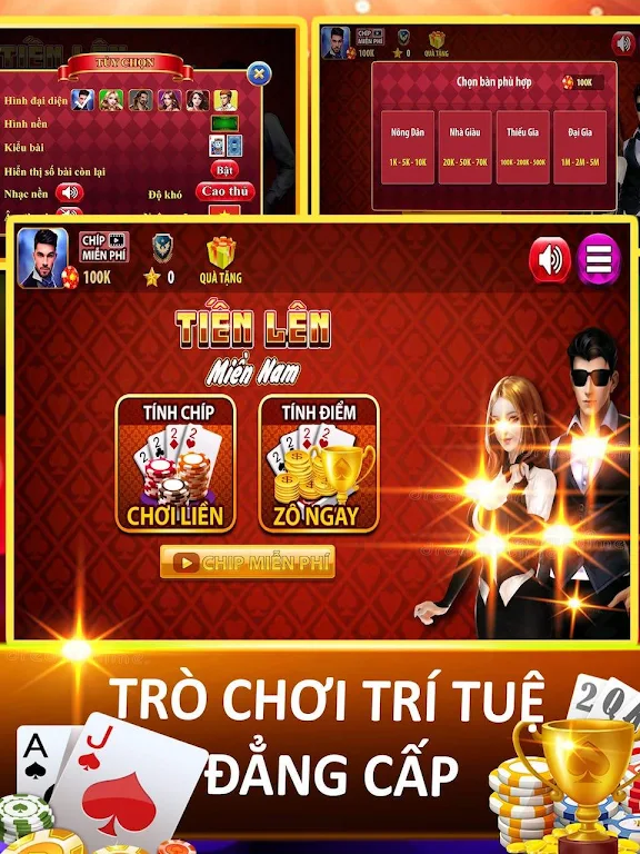 Tiến Lên - Thirteen - tien len mien nam offline Screenshot1