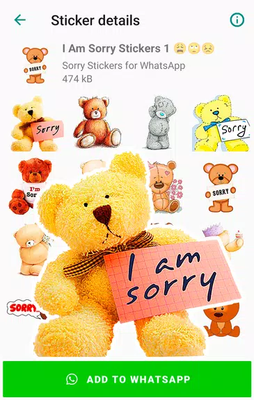 Sorry Stickers for WhatsApp Screenshot1