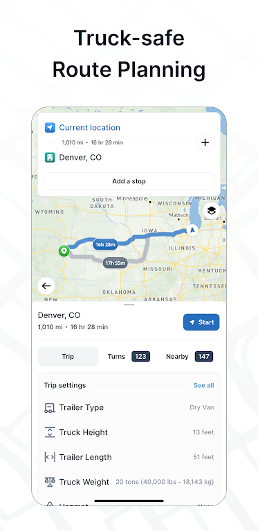 TruckMap - Truck GPS Routes Screenshot2