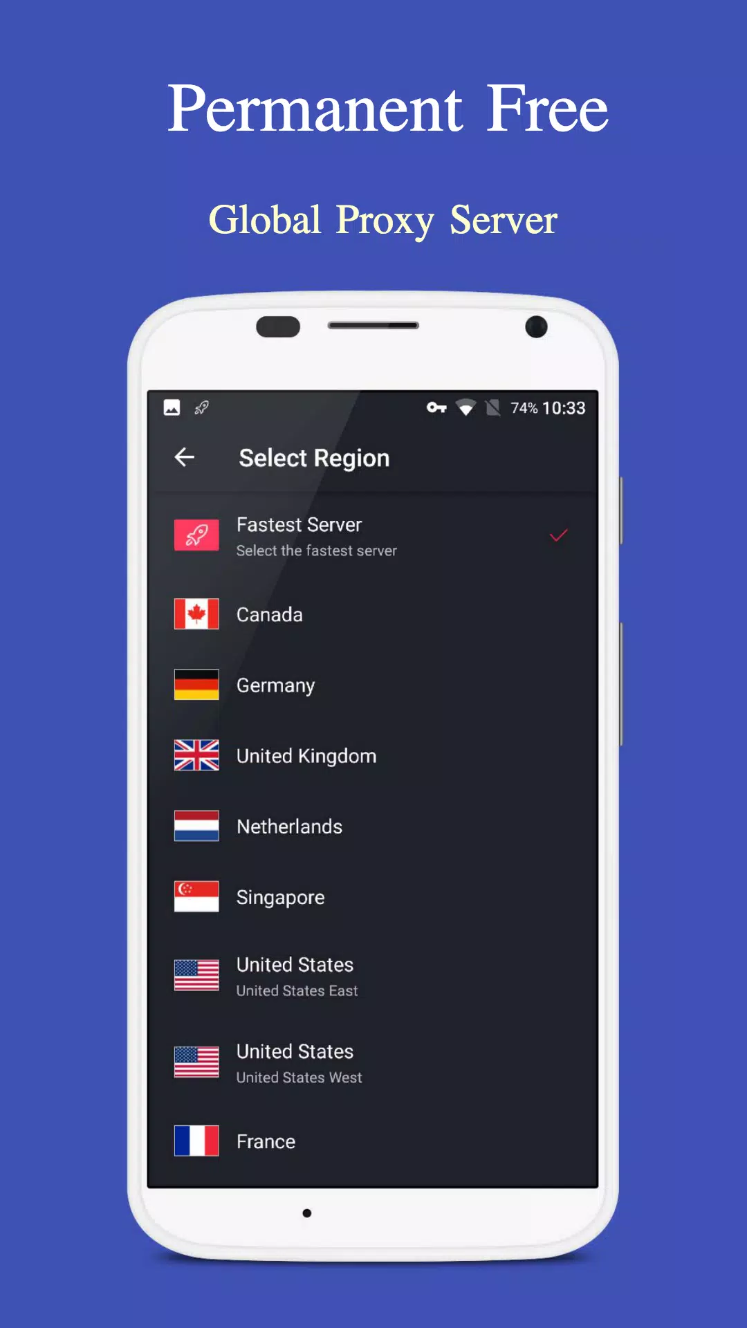 Inf VPN - Global Proxy & Unlimited Free WIFI VPN Screenshot2