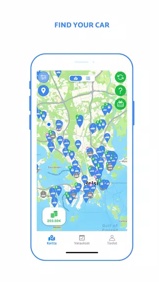 Omago carsharing service Screenshot2