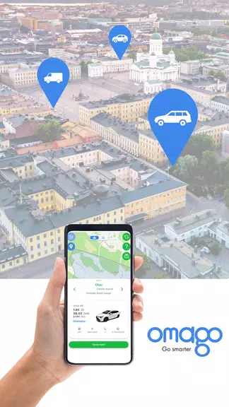 Omago carsharing service Screenshot1