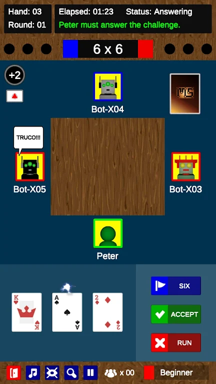 Truco - mineiro version Screenshot2