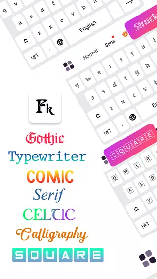 Fonts Keyboard: Cute Fonts Art Screenshot1