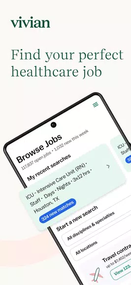 Vivian - Find Healthcare Jobs Screenshot1