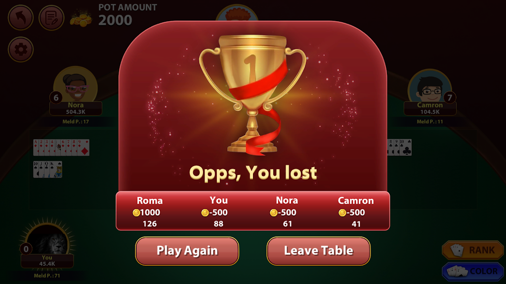 Rummy 500 : The Rummy Game Screenshot2