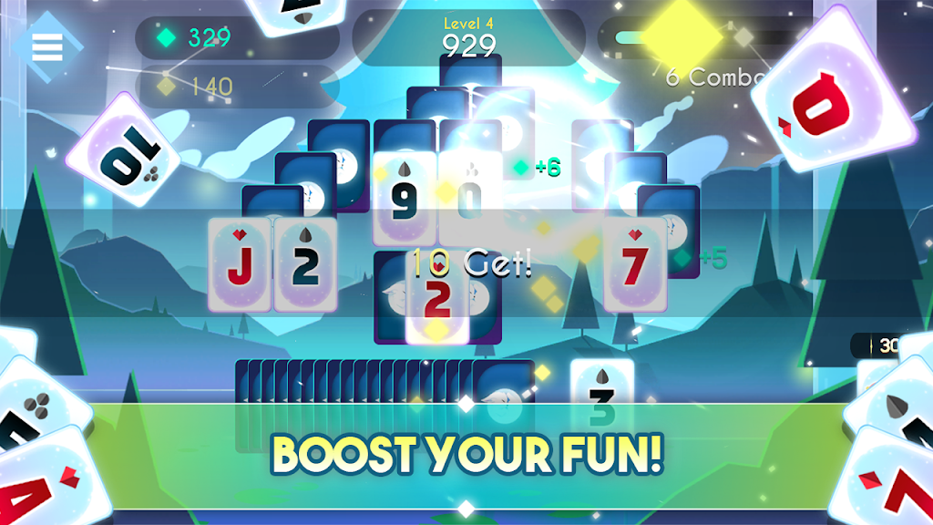 STELLAR SOLITAIRE - TriPeaks Screenshot1