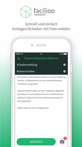 facilioo Kundenapp Screenshot2