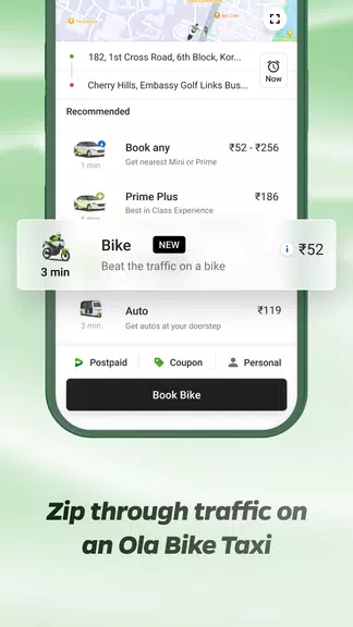 Ola: Book Cab, Auto, Bike Taxi Screenshot2