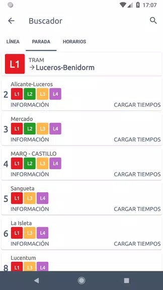 TiempoBus y Tram Alicante Screenshot4