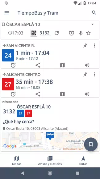 TiempoBus y Tram Alicante Screenshot1