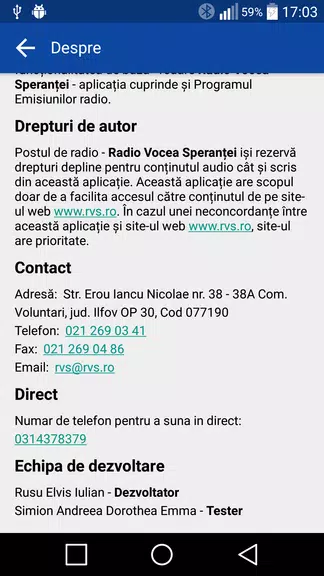 Radio Vocea Speranței Screenshot4