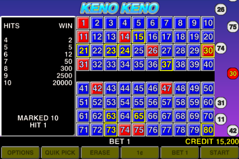 Keno Keno Las Vegas Casino Screenshot1