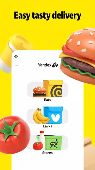 Yandex Go: Taxi Food Delivery Screenshot2