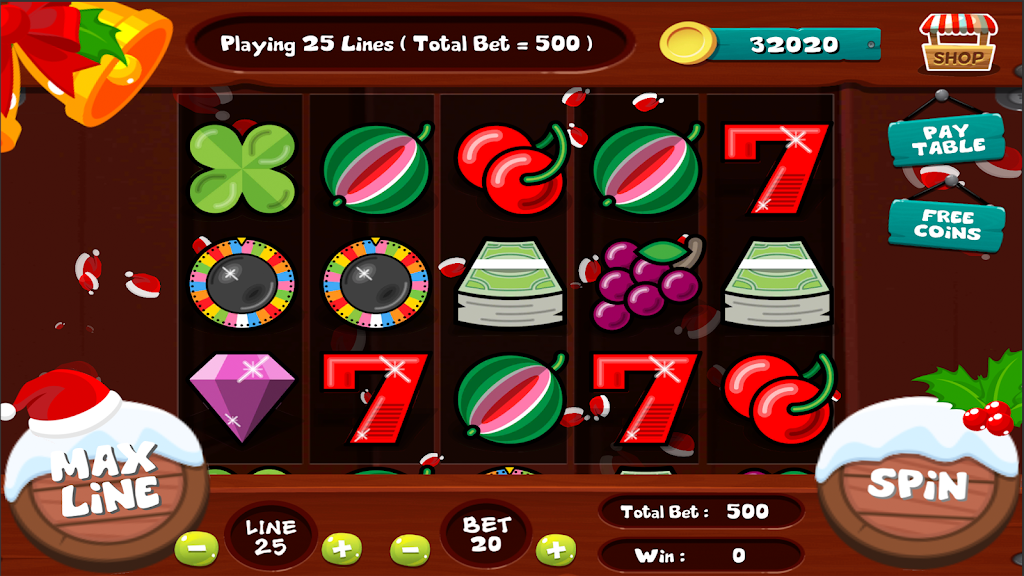 Slot Matchine Xmas - Vegas Casino Slot Games Screenshot1