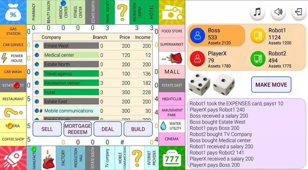 Monopolist Business Dice Board Screenshot1