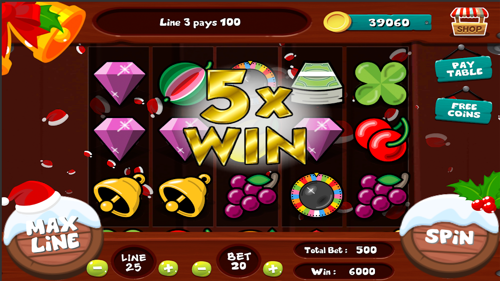 Slot Matchine Xmas - Vegas Casino Slot Games Screenshot3