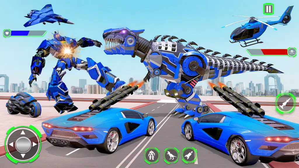 Dino Robot: Dino Car Robot 3D Screenshot1