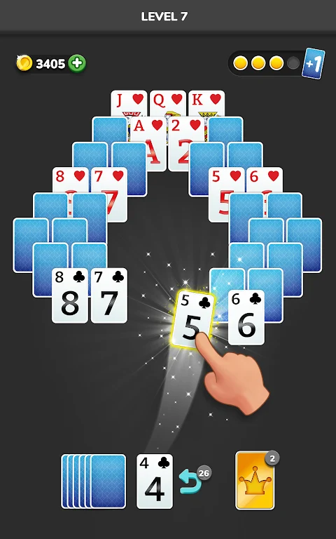 Solitaire 3D - Tripeaks Puzzle Screenshot1