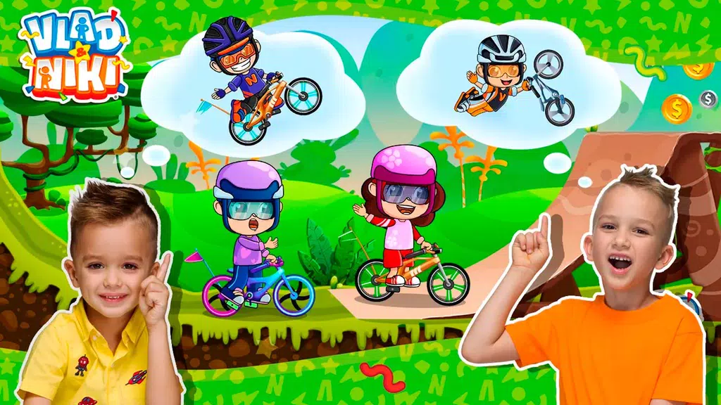 Vlad & Niki: Kids Bike Racing Screenshot3