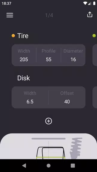 Tire Size Calculator: Car tool Screenshot1