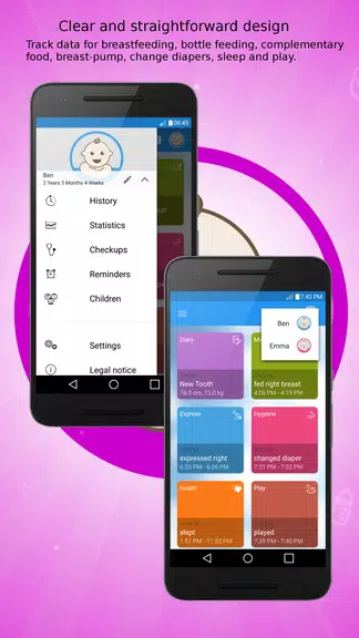 BCare - Baby Tracker and Diary Screenshot1