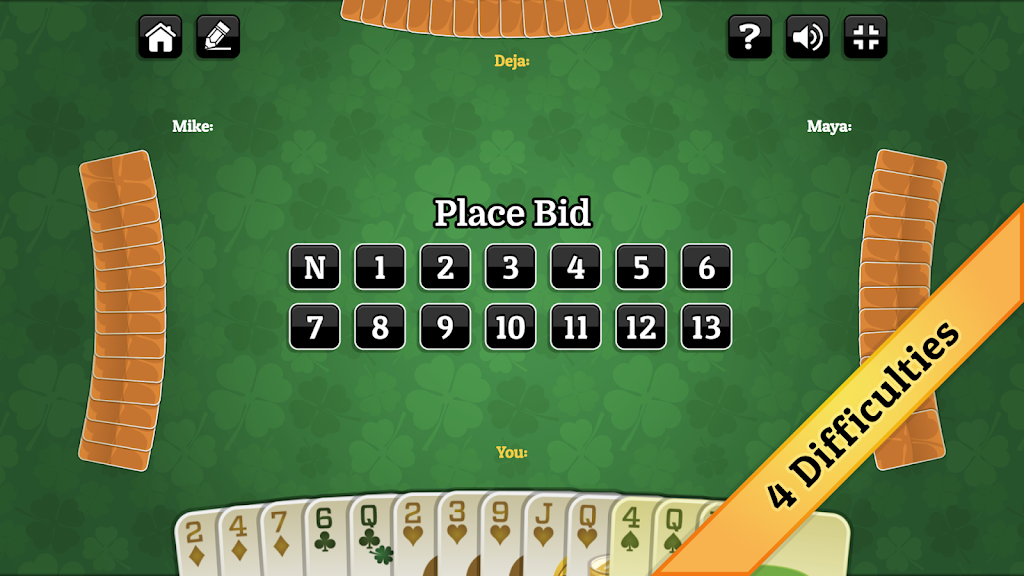 St. Patrick's Day Spades Screenshot3