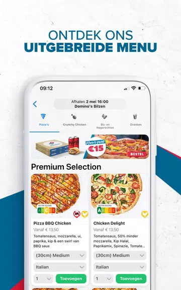 Domino's Pizza Belgium Screenshot2