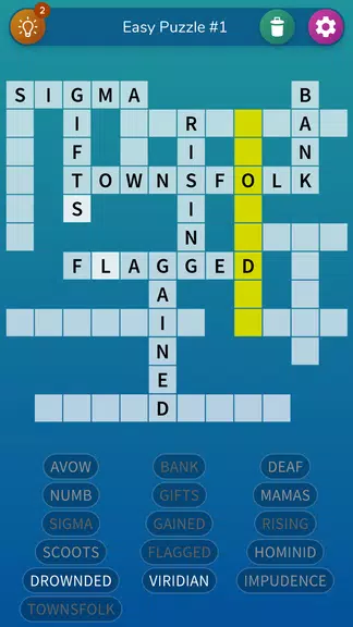 Fill-in Crosswords Unlimited Screenshot1