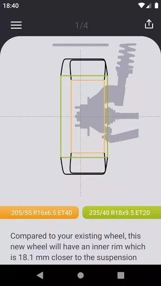 Tire Size Calculator: Car tool Screenshot2