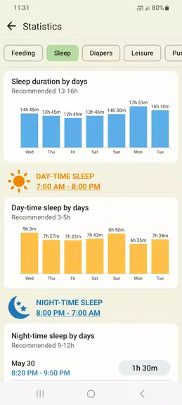 Baby tracker - feeding, sleep Screenshot3