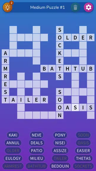 Fill-in Crosswords Unlimited Screenshot2