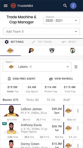 TradeNBA: NBA Trade Machine & Screenshot3