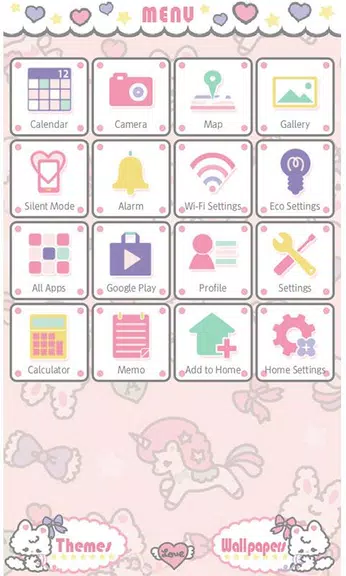 -Fluffy Parade- Theme +HOME Screenshot3