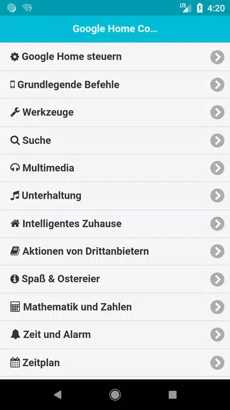 Befehle für Home Screenshot1