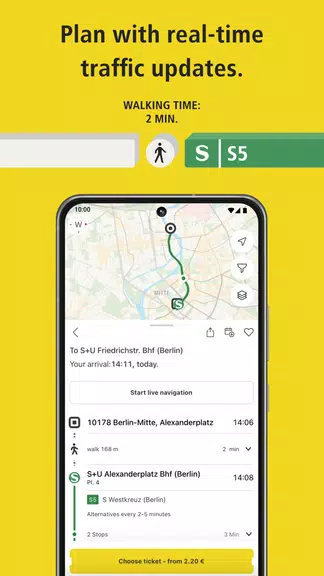 BVG Fahrinfo: Route planner Screenshot4