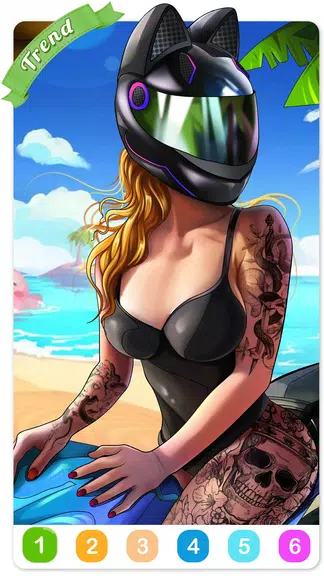 Tattoo Coloring games Screenshot1