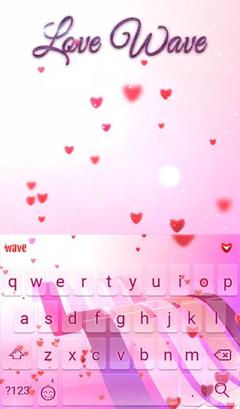 Love Wave Keyboard & Wallpaper Screenshot2