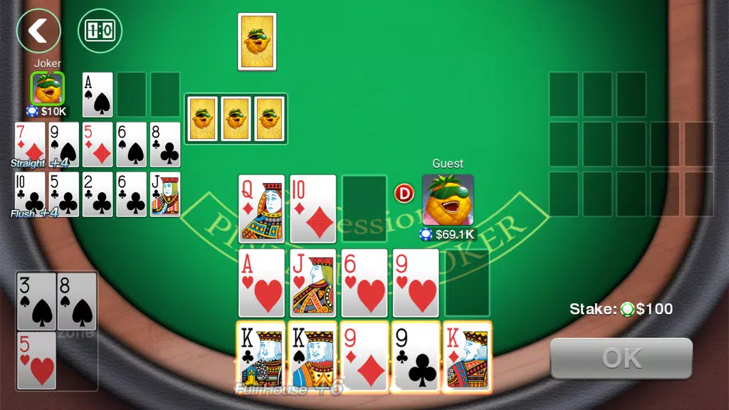 DH Pineapple Poker OFC Screenshot1