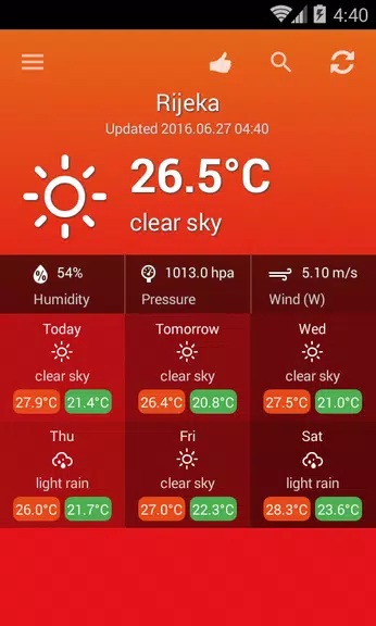 Weather Croatia Screenshot2