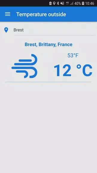 Outside temperature Screenshot2