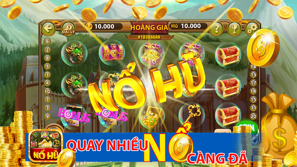 Slot – Vuong quoc vang, Game No Hu Doi Thuong Screenshot2