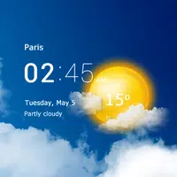 Transparent clock and weather APK